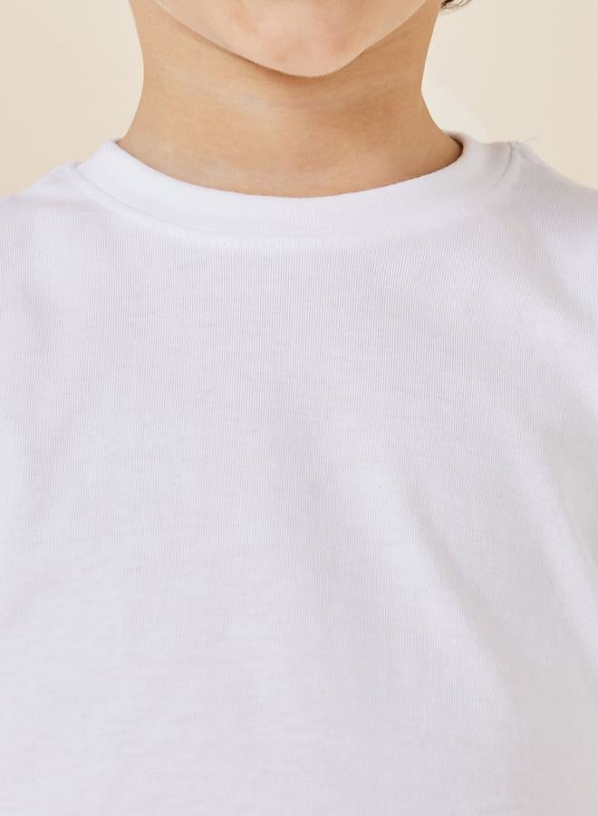 Styli Solid Cotton T-Shirt - Image 4